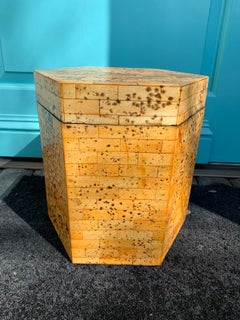 20th Century Hexagonal Wood Box
