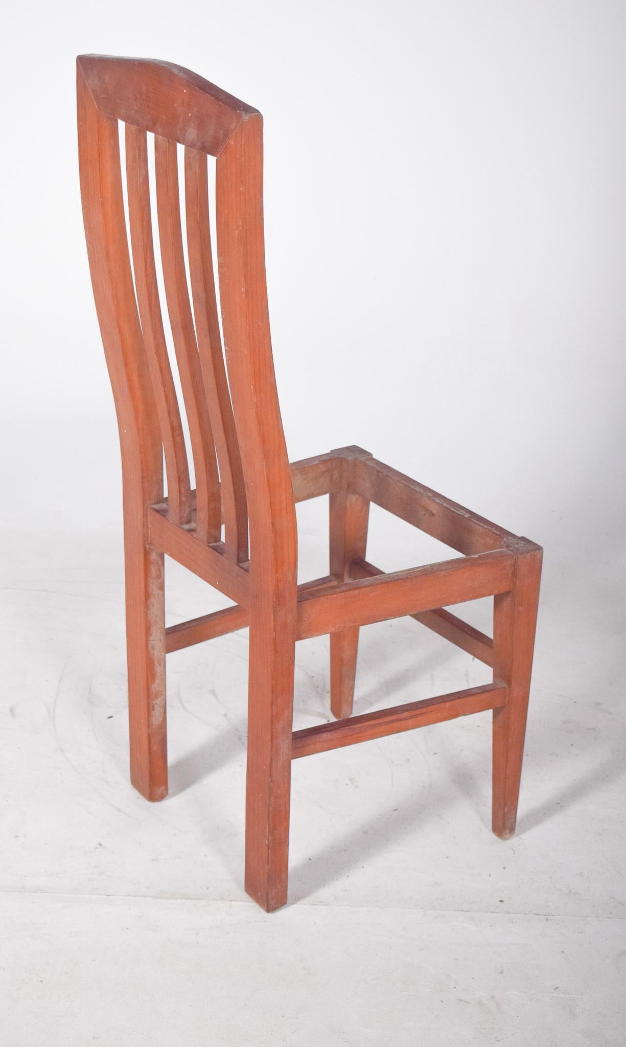 Silla de comedor del siglo XX con respaldo alto finales del siglo XX en venta