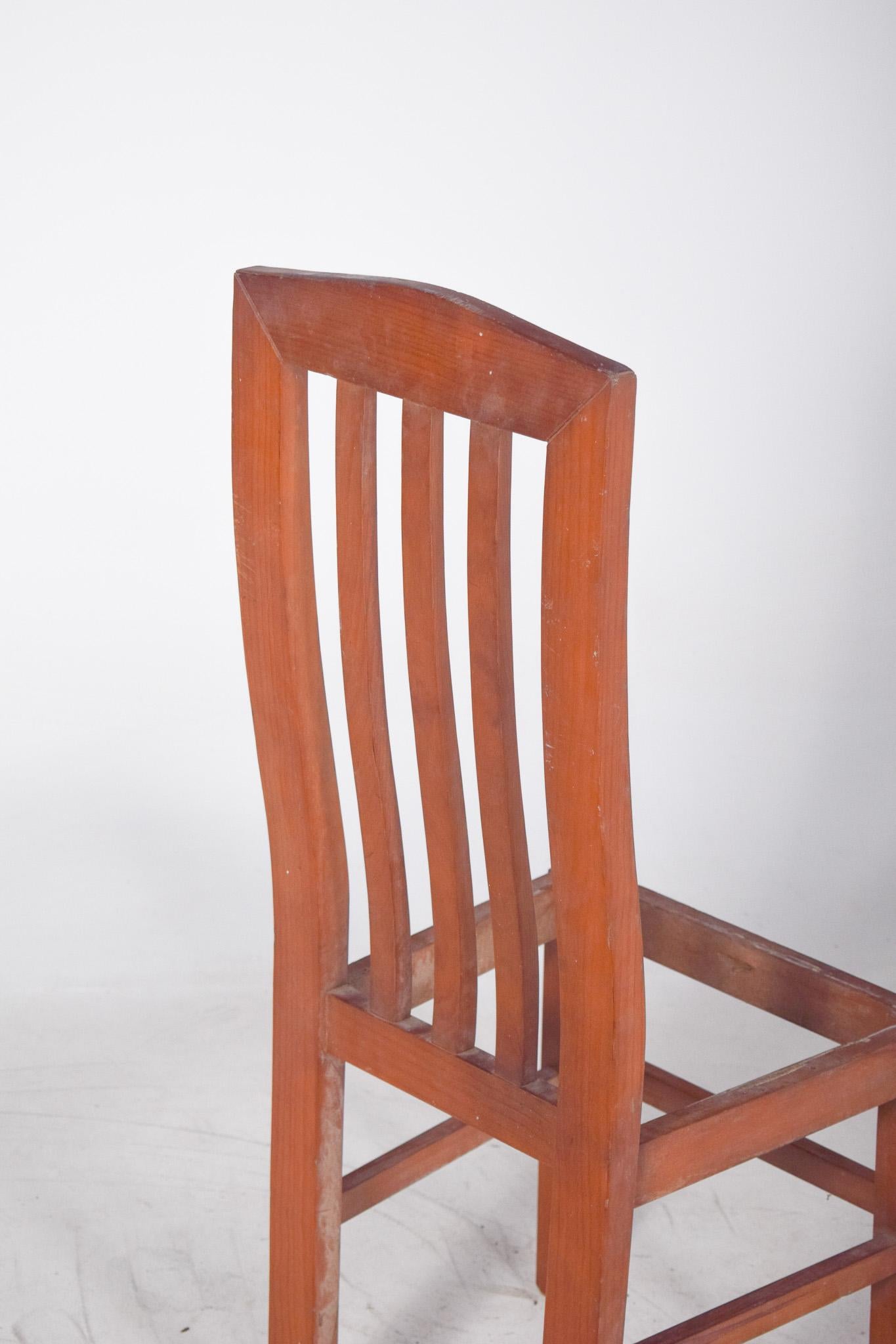 Silla de comedor del siglo XX con respaldo alto Madera en venta