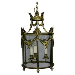 Vintage 20th Century Highly Decorated Brass Lantern