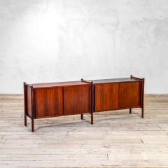 20th Century Hirozi Fukuoh for Gavina Double Cabinet mod. Archimede Wood, 1950s