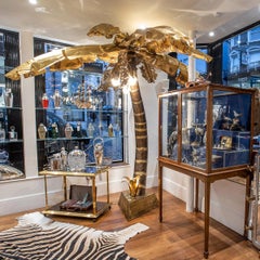 Lampe de palmier Hollywood Regency du 20e siècle, Maison Honore, vers 1970