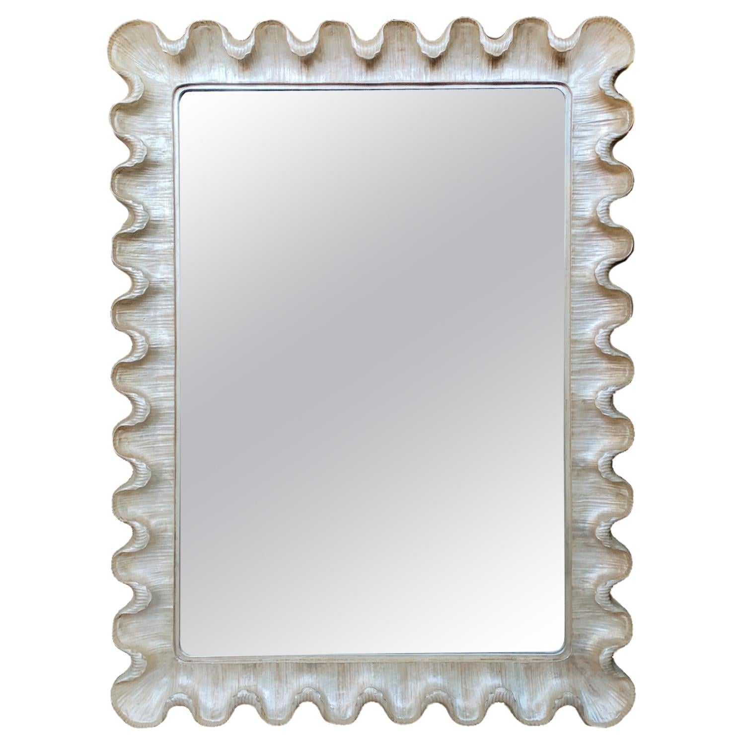 20th Century Hollywood Regency Style Wall Mirror