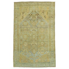 20th Century Honey Tone Persian Malayer Scatter Square Rug