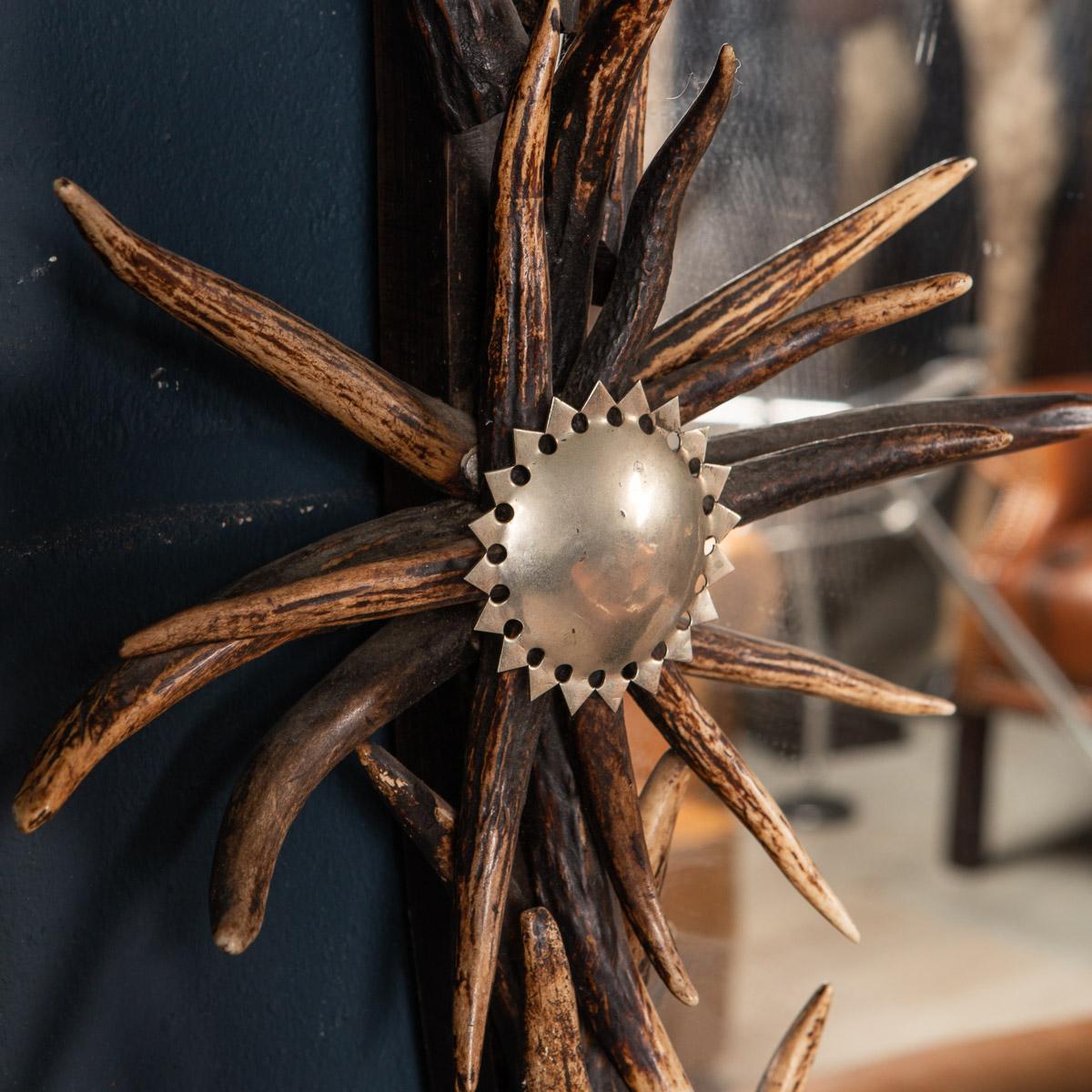 20th Century Antler Horn Wall Mirror By Anthony Redmile, England, c.1970 7