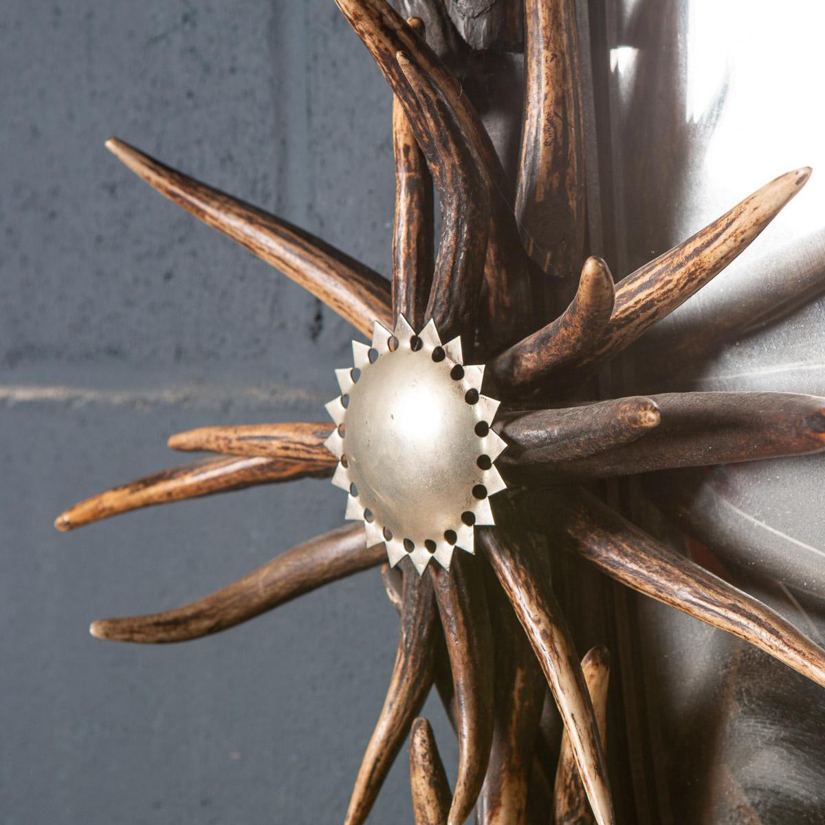 20th Century Antler Horn Wall Mirror By Anthony Redmile, England, c.1970 11
