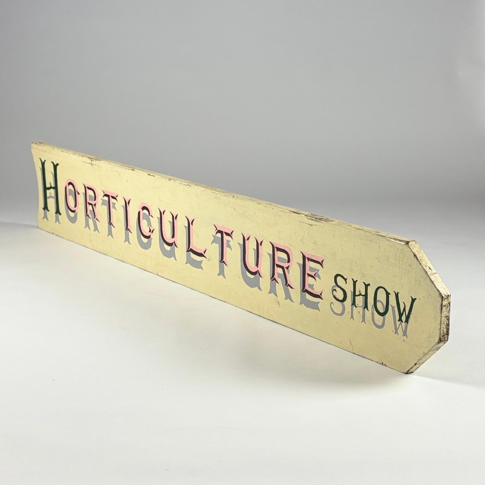 20th Century Horticulture Show Directional Sign 2