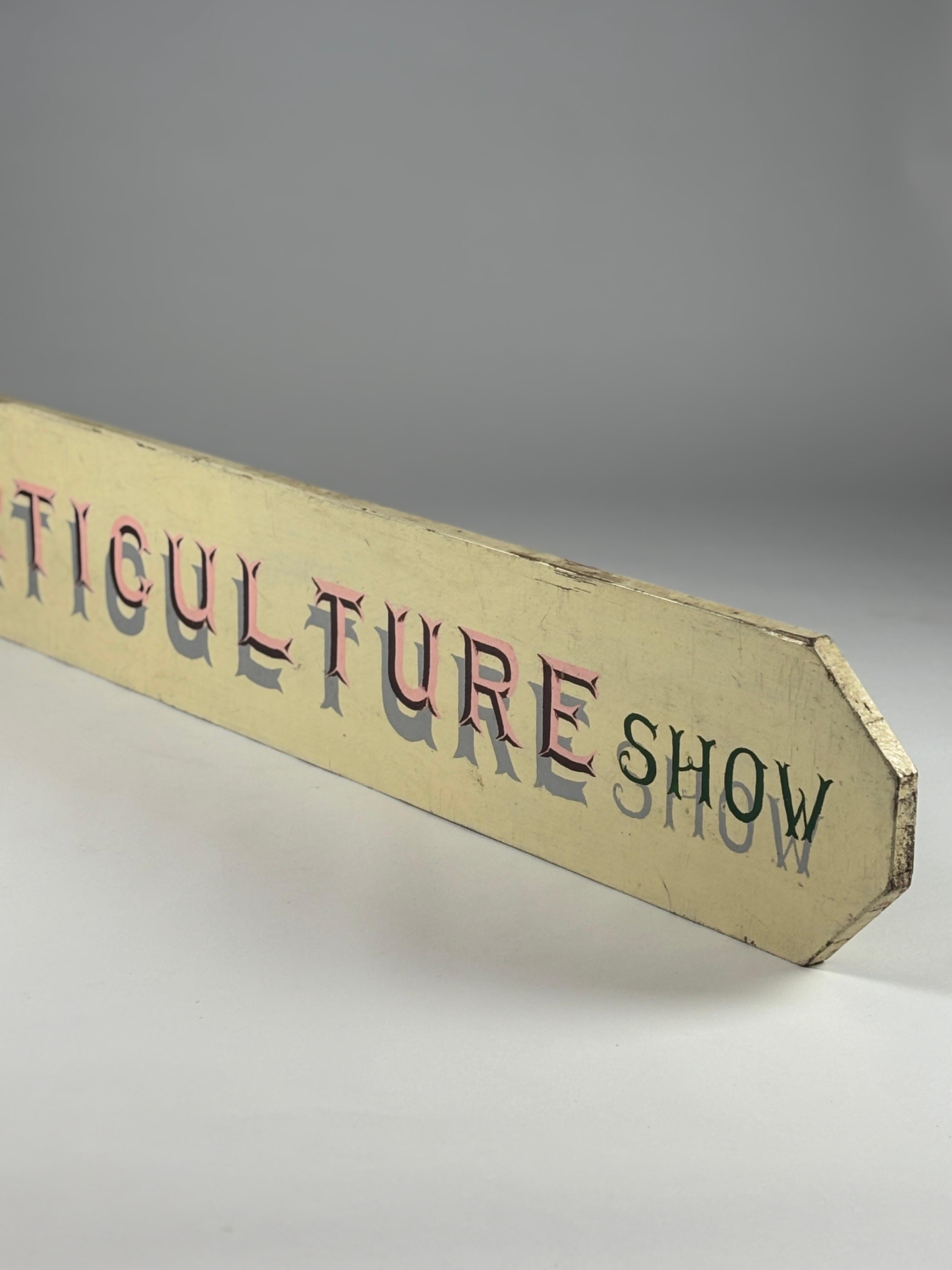 20th Century Horticulture Show Directional Sign 3