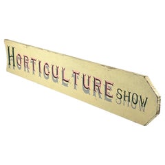 20th Century Horticulture Show Directional Sign