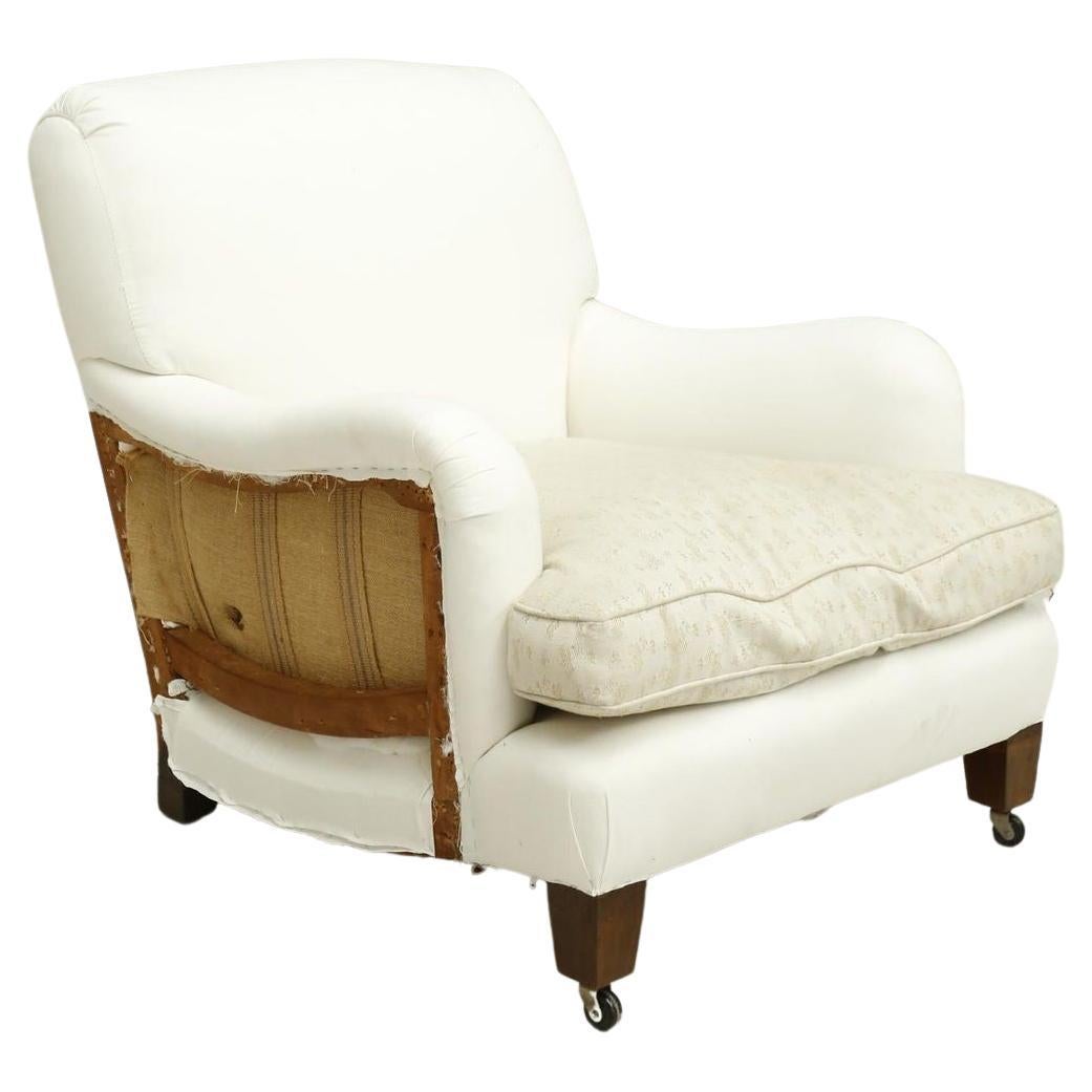 Howard and Sons Open Armchairs 19th Century England, Circa 1850 For