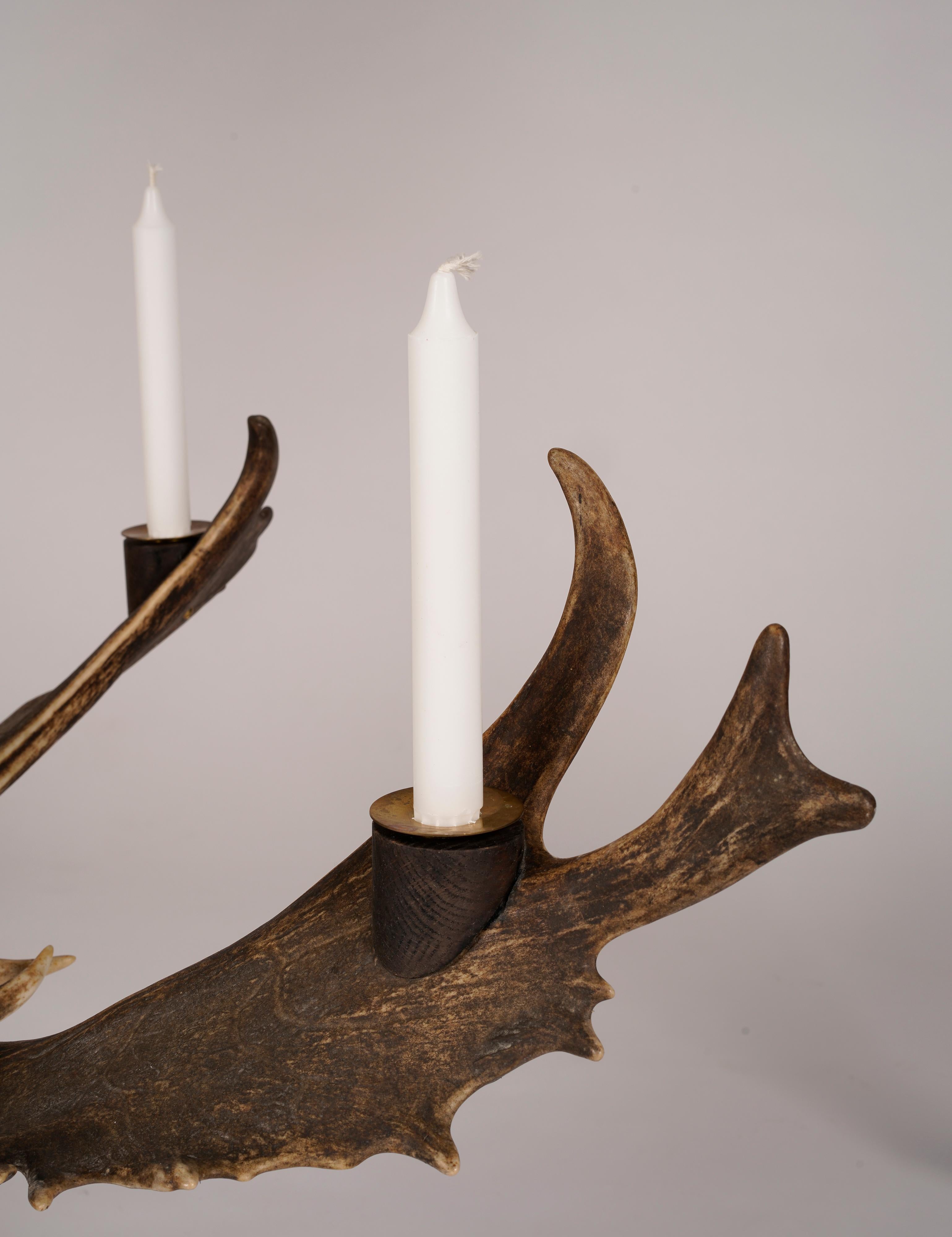 20th Century Hunter´s Chandelier, Sweden For Sale 3