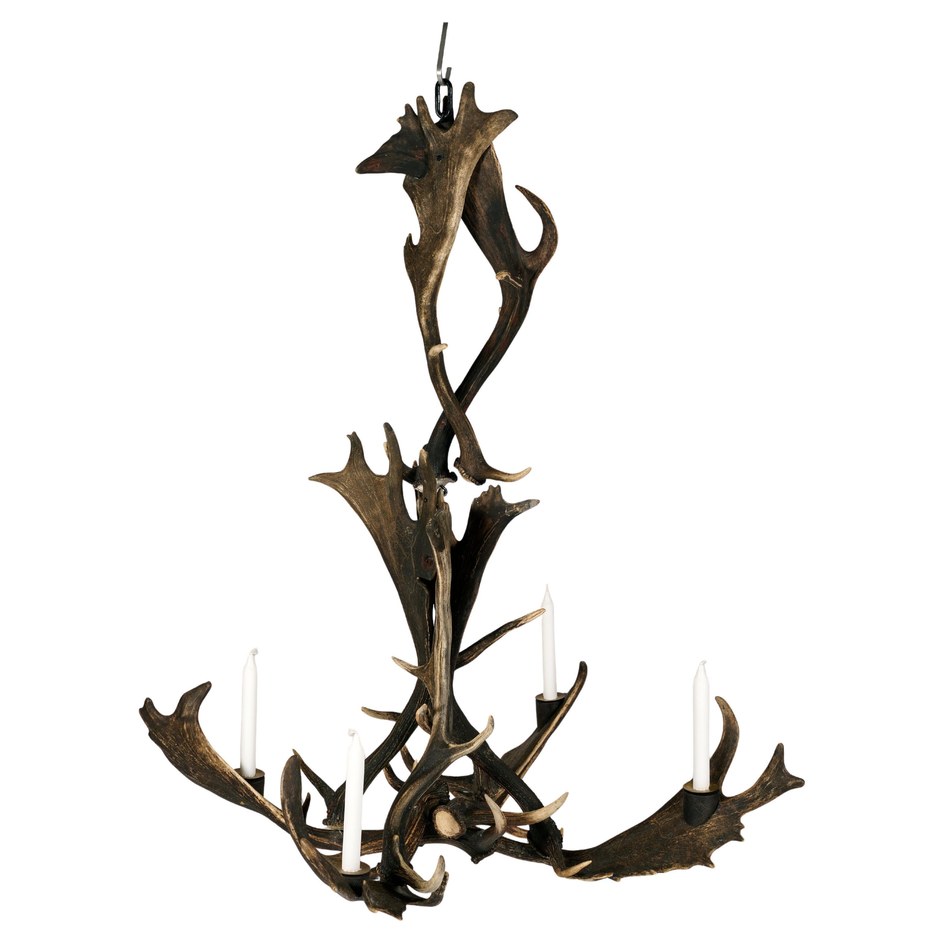 20th Century Hunter´s Chandelier, Sweden For Sale