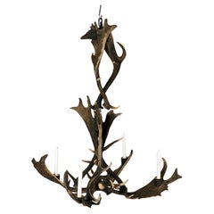20th Century Hunter´s Chandelier, Sweden