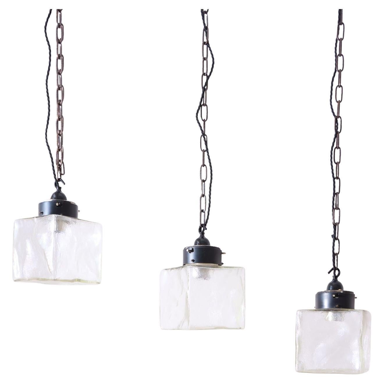 20th Century Ice cube pendant lights - 6 Available