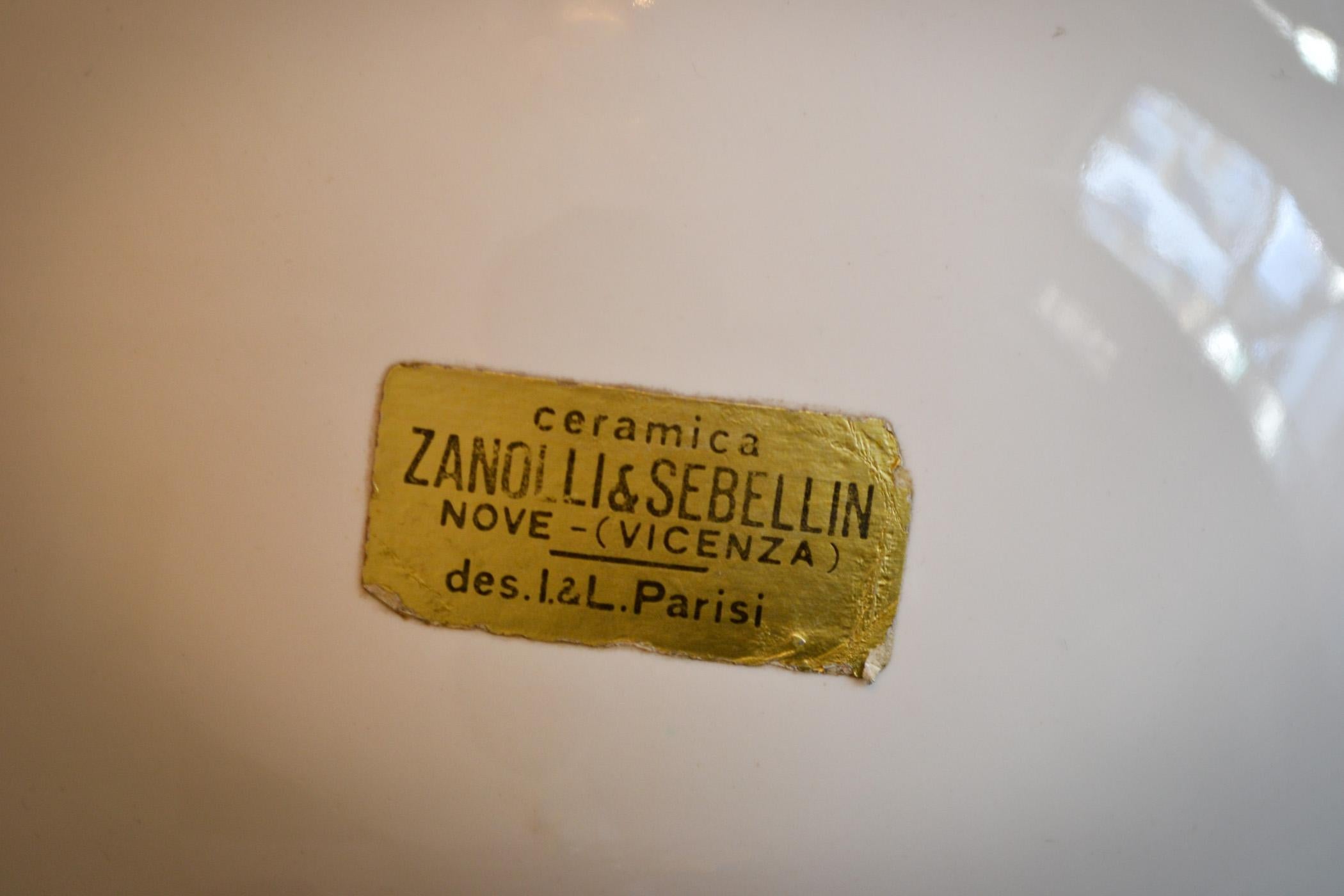 20th Century Ico & Luisa Parisi Eye Shaped Ceramic for Zanolli & Sebellin In Good Condition In Turin, Turin
