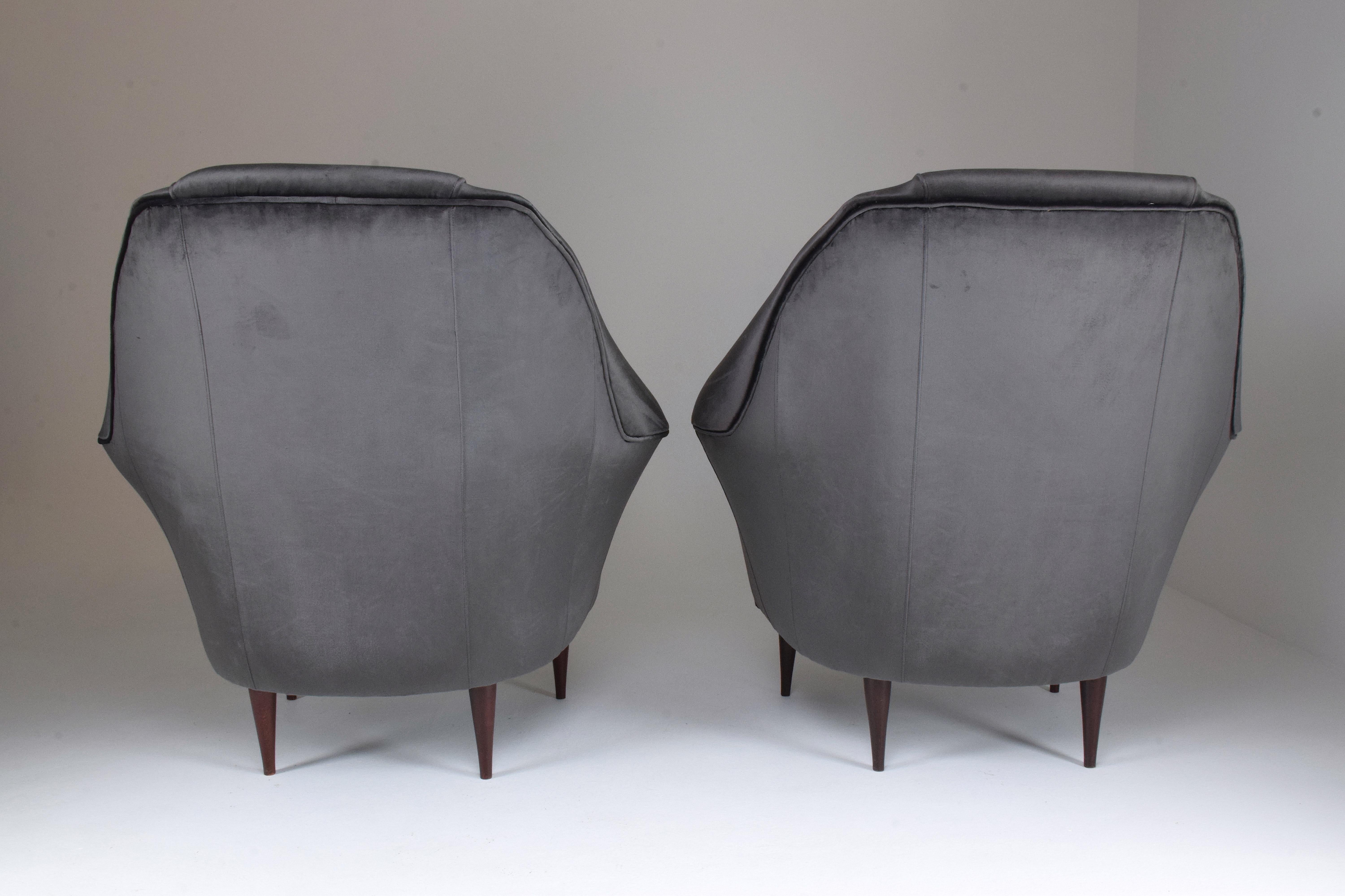 20th Century Ico Parisi Armchairs for Ariberto Colombo, Set of Two, 1950s For Sale 6