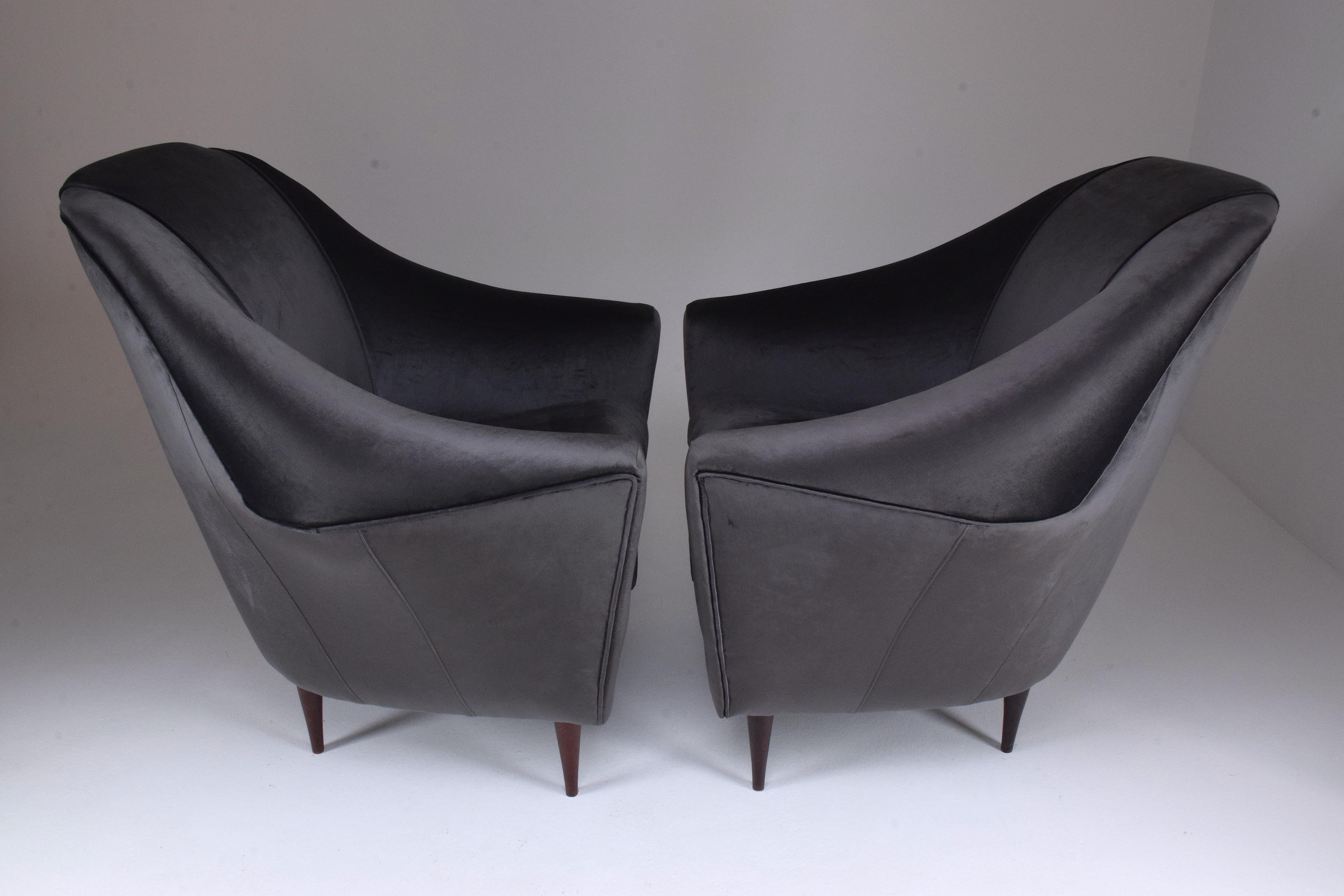 20th Century Ico Parisi Armchairs for Ariberto Colombo, Set of Two, 1950s For Sale 7