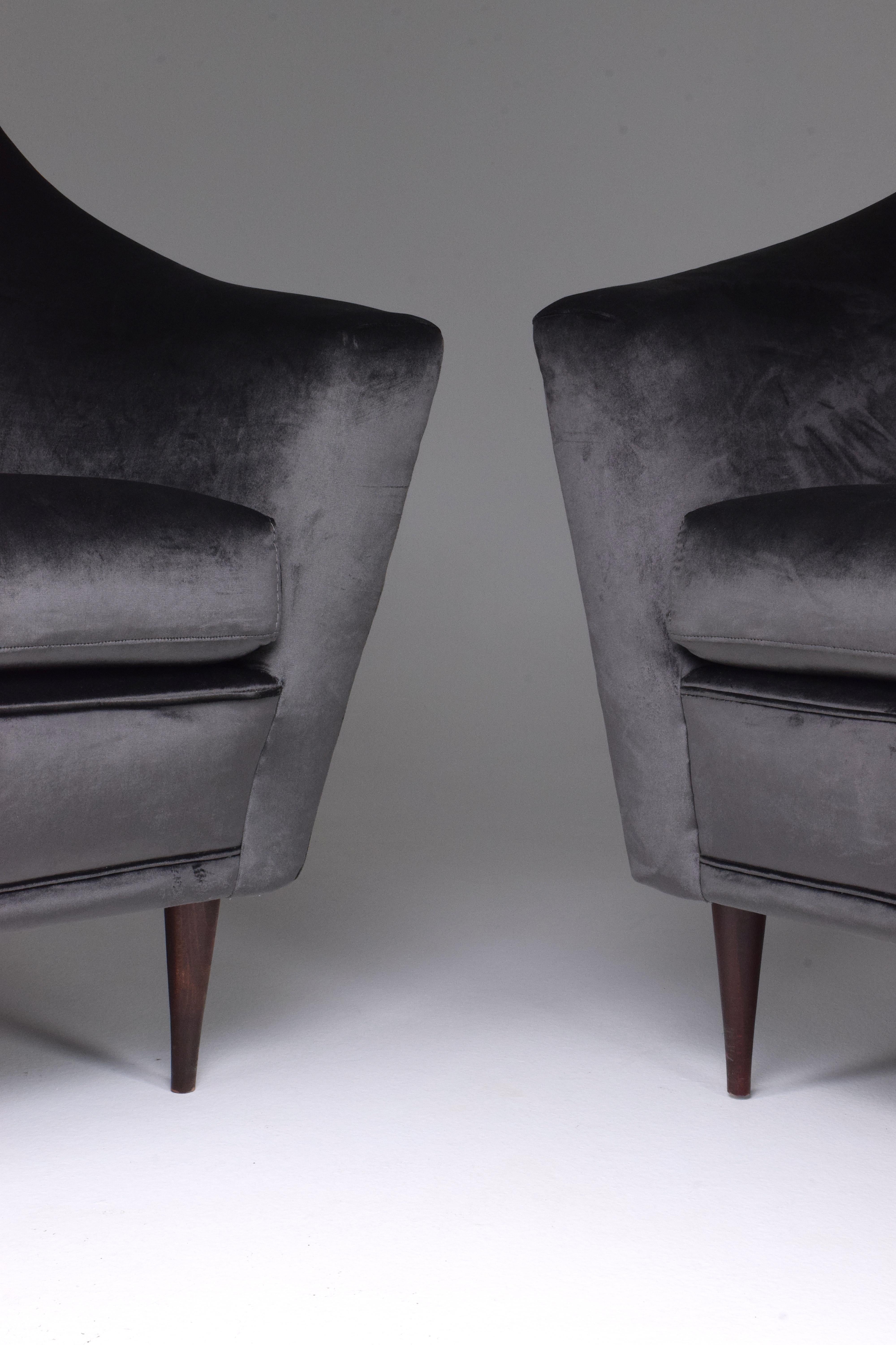 20th Century Ico Parisi Armchairs for Ariberto Colombo, Set of Two, 1950s For Sale 4