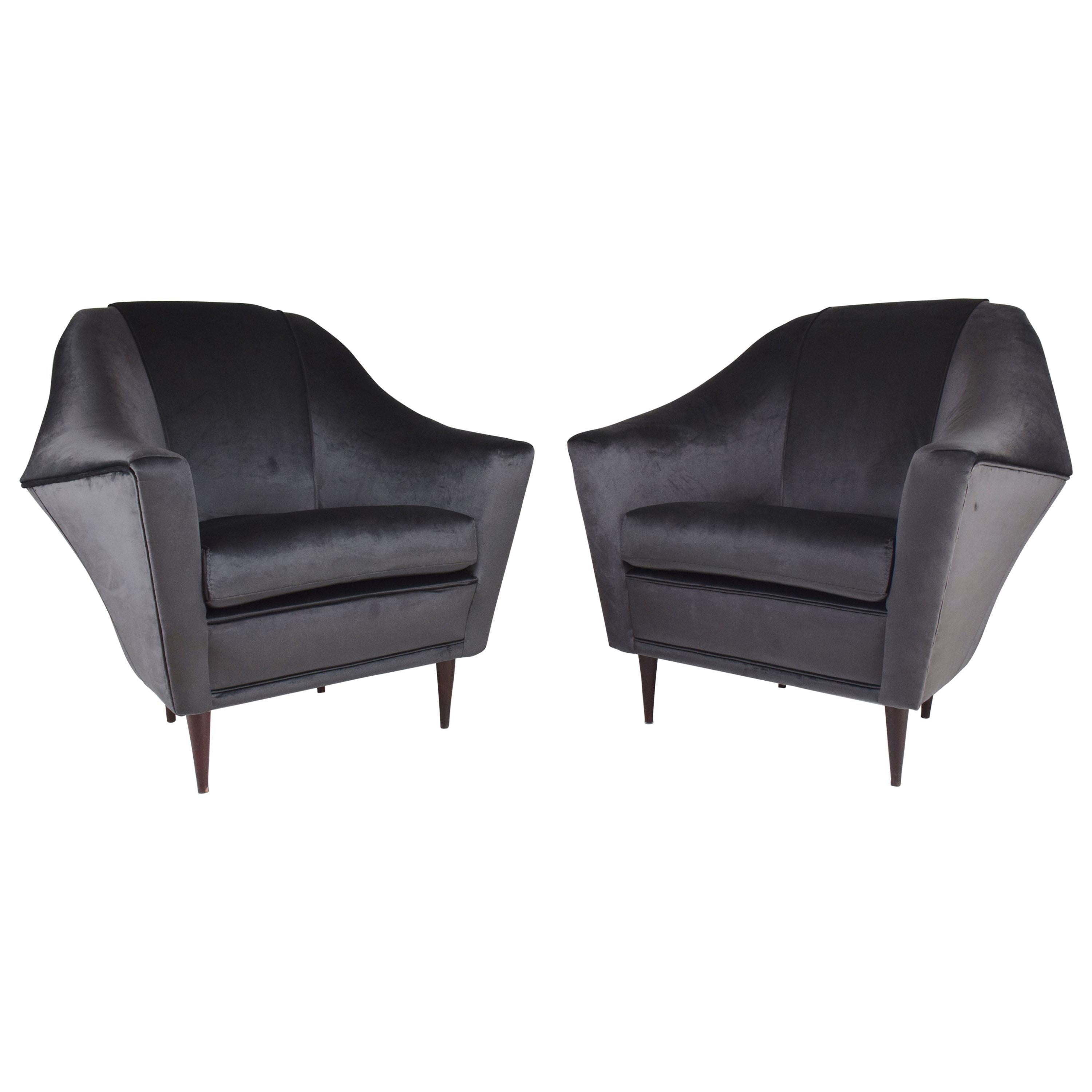 20th Century Ico Parisi Armchairs for Ariberto Colombo, Set of Two, 1950s