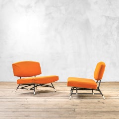 20th Century Ico Parisi for Cassina Pair of Armchairs mod. 865