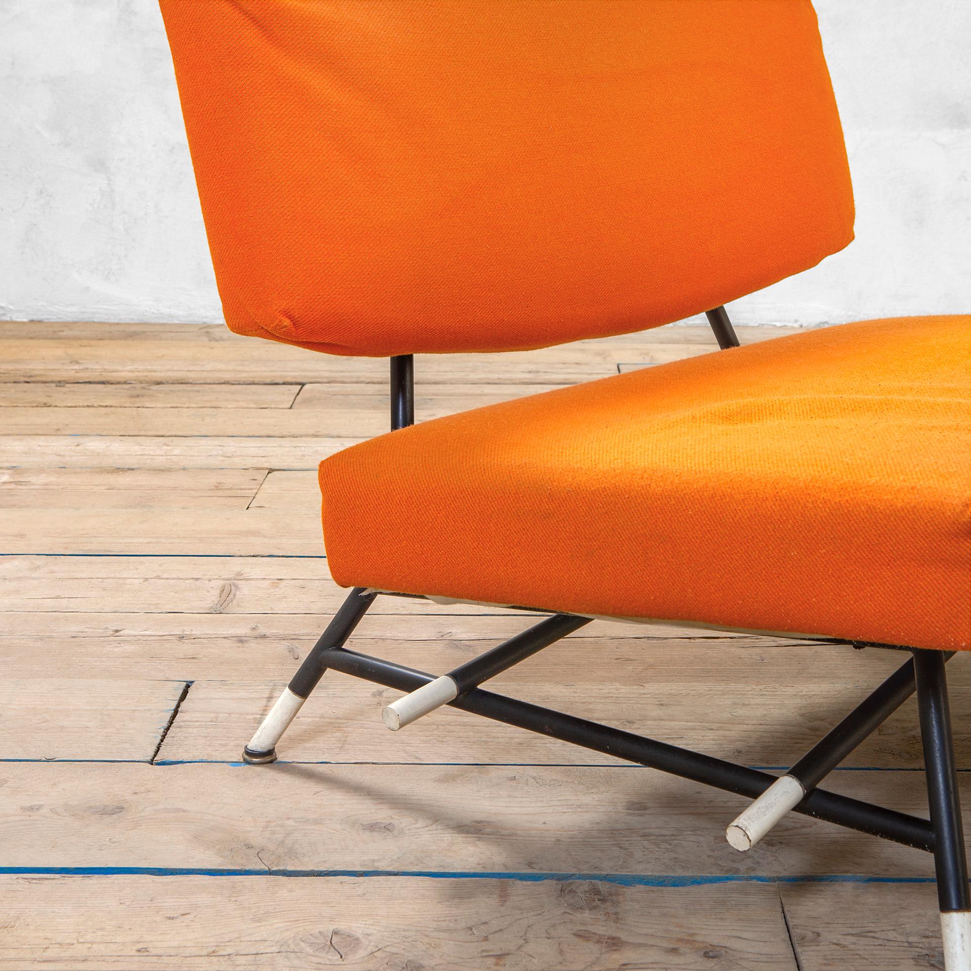 Mid-20th Century 20th Century Ico Parisi for Cassina Pair of Armchairs mod. 865