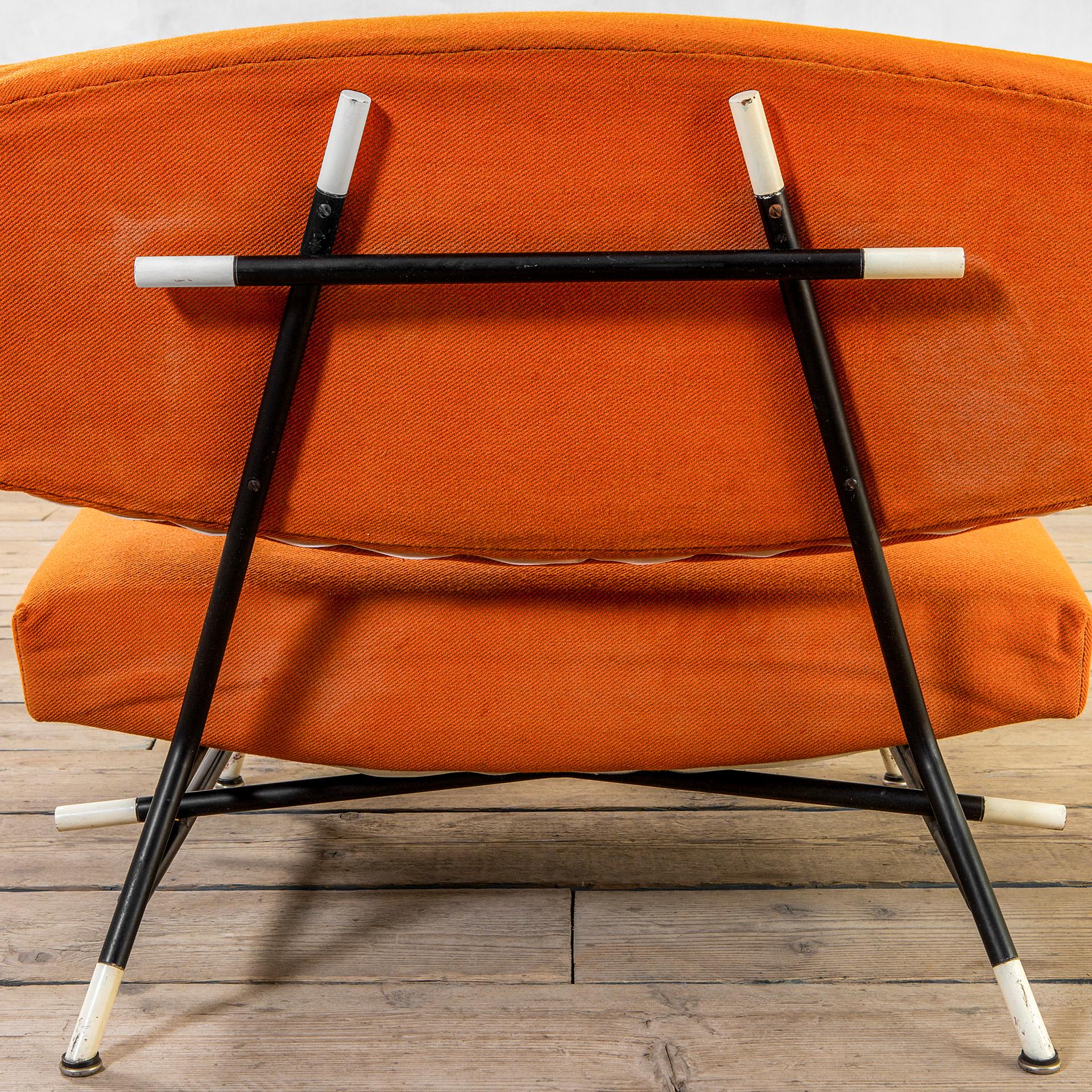 Metal 20th Century Ico Parisi for Cassina Pair of Armchairs mod. 865