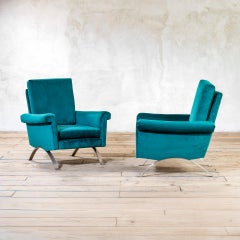 20th Century, Ico Parisi for Cassina Pair of Armchairs mod 875