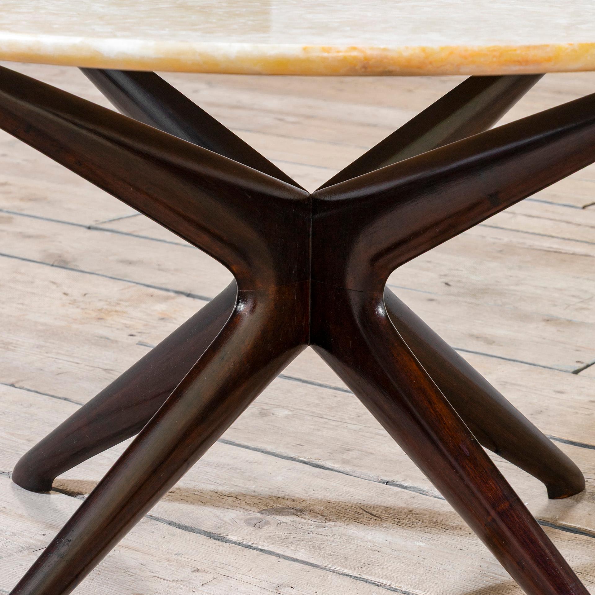 Mid-20th Century 20e siècle, Ico Parisi Table basse en marbre en vente