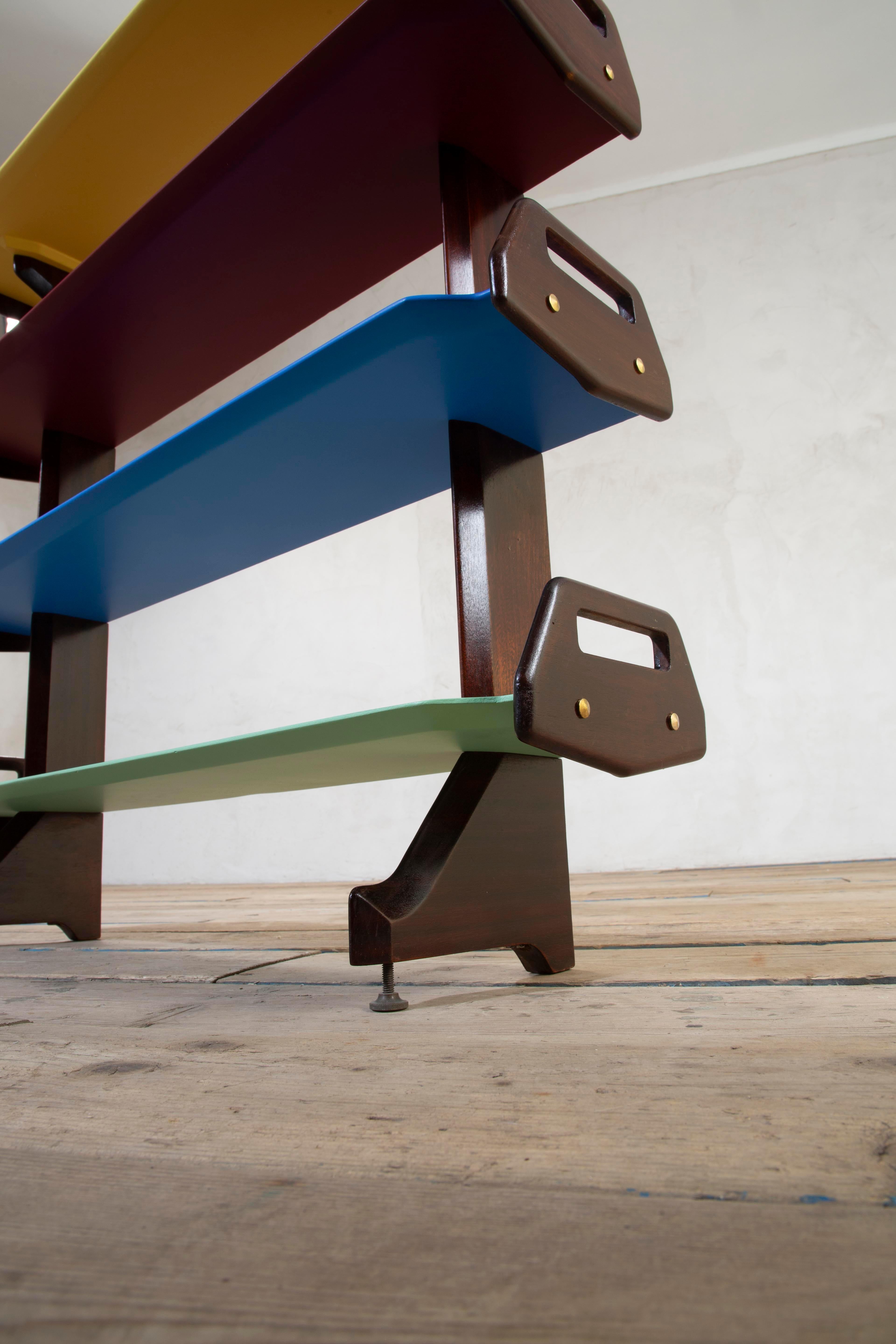 20th Century, Ico Parisi Wooden Bookcase mod. 1955.DB3 in vendita 5