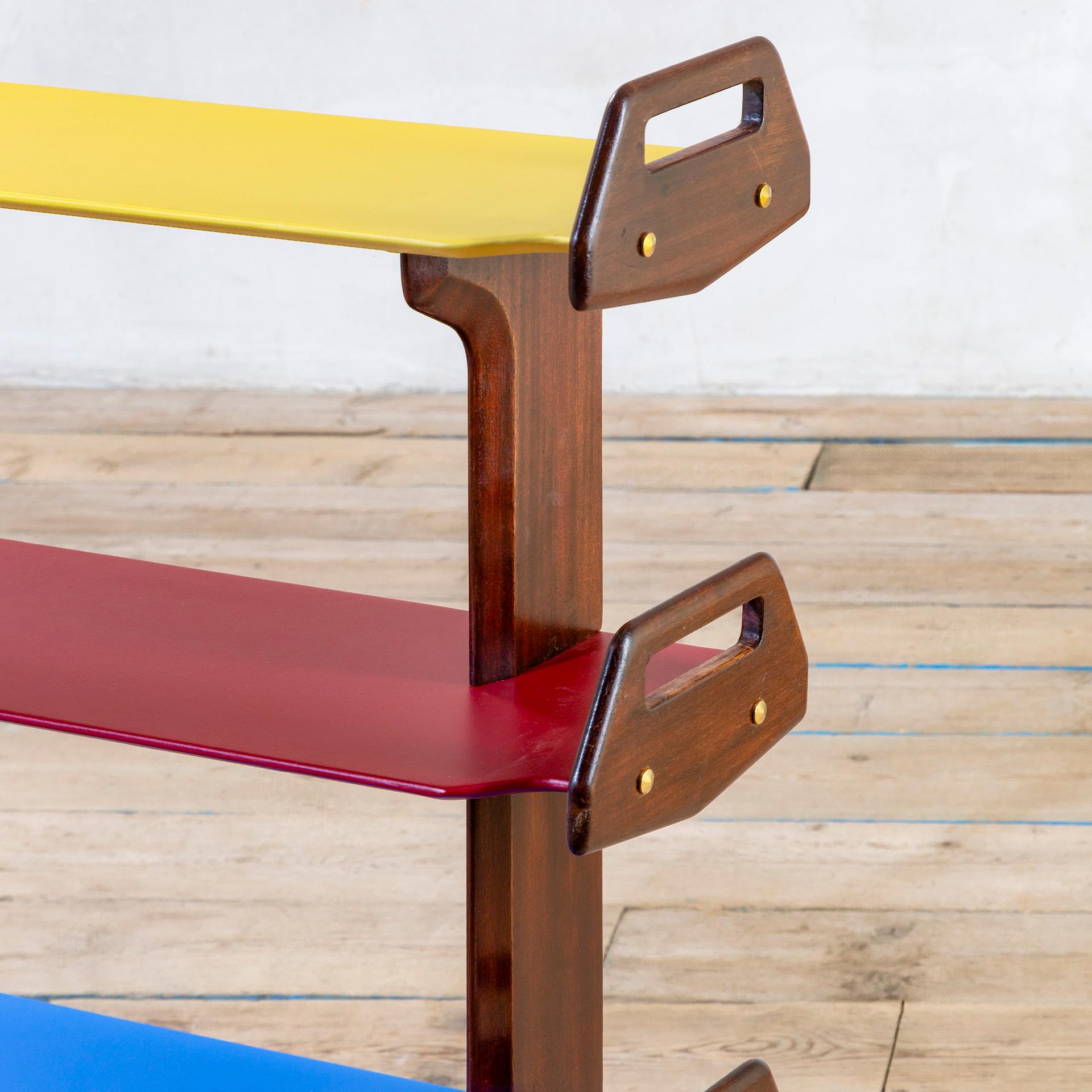 Mid-Century Modern 20th Century, Ico Parisi Wooden Bookcase mod. 1955.DB3 For Sale