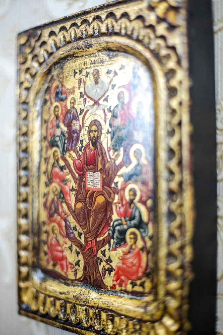 20th Century Icon of Jesus and the Twelve Apostles For Sale 1