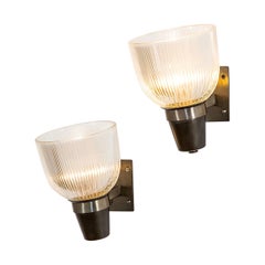 Paire de lampes murales Ignazio Gardella du 20ème siècle mod. Lp5 pour Azucena, années 50