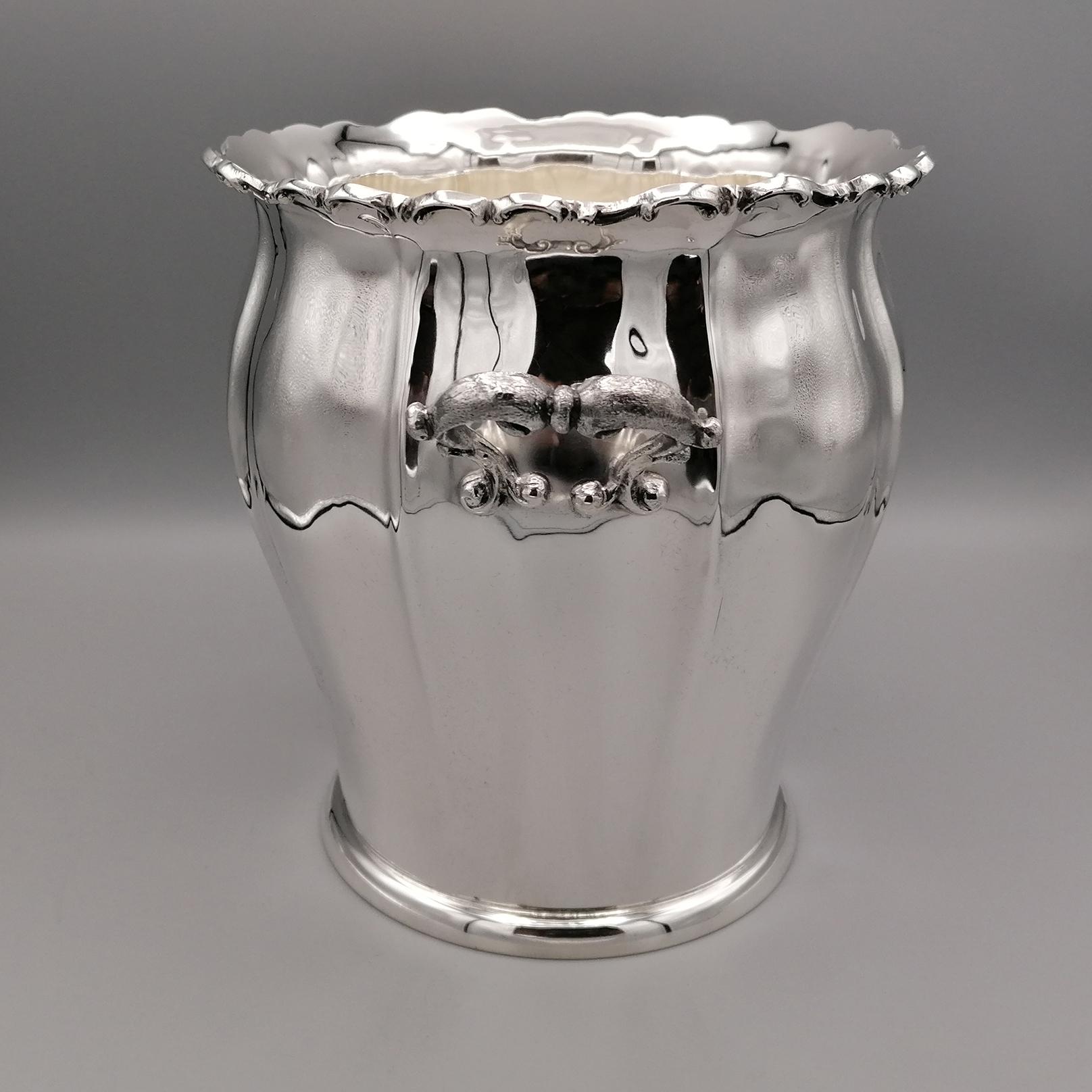 Contemporary 20th Century IItalian Baroque Style Champagne Bucket and Ice Bucket For Sale