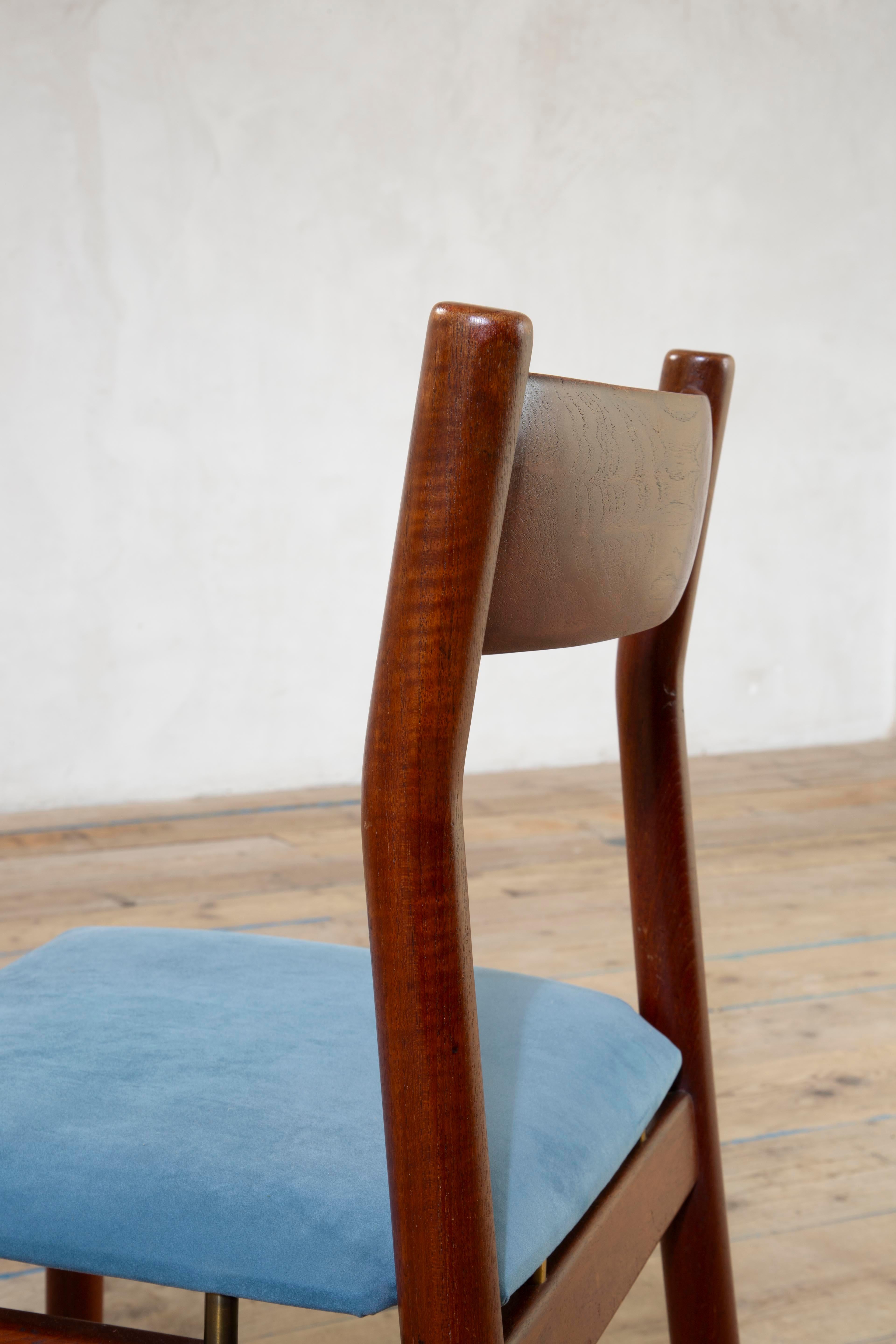 20e siècle, Ilmari Tapiovaara Ensemble de six chaises en bois, 1960 en vente 8