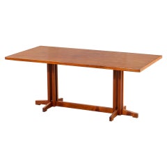 20th Century, Ilmari Tapiovaara Wooden Dining Table 50s