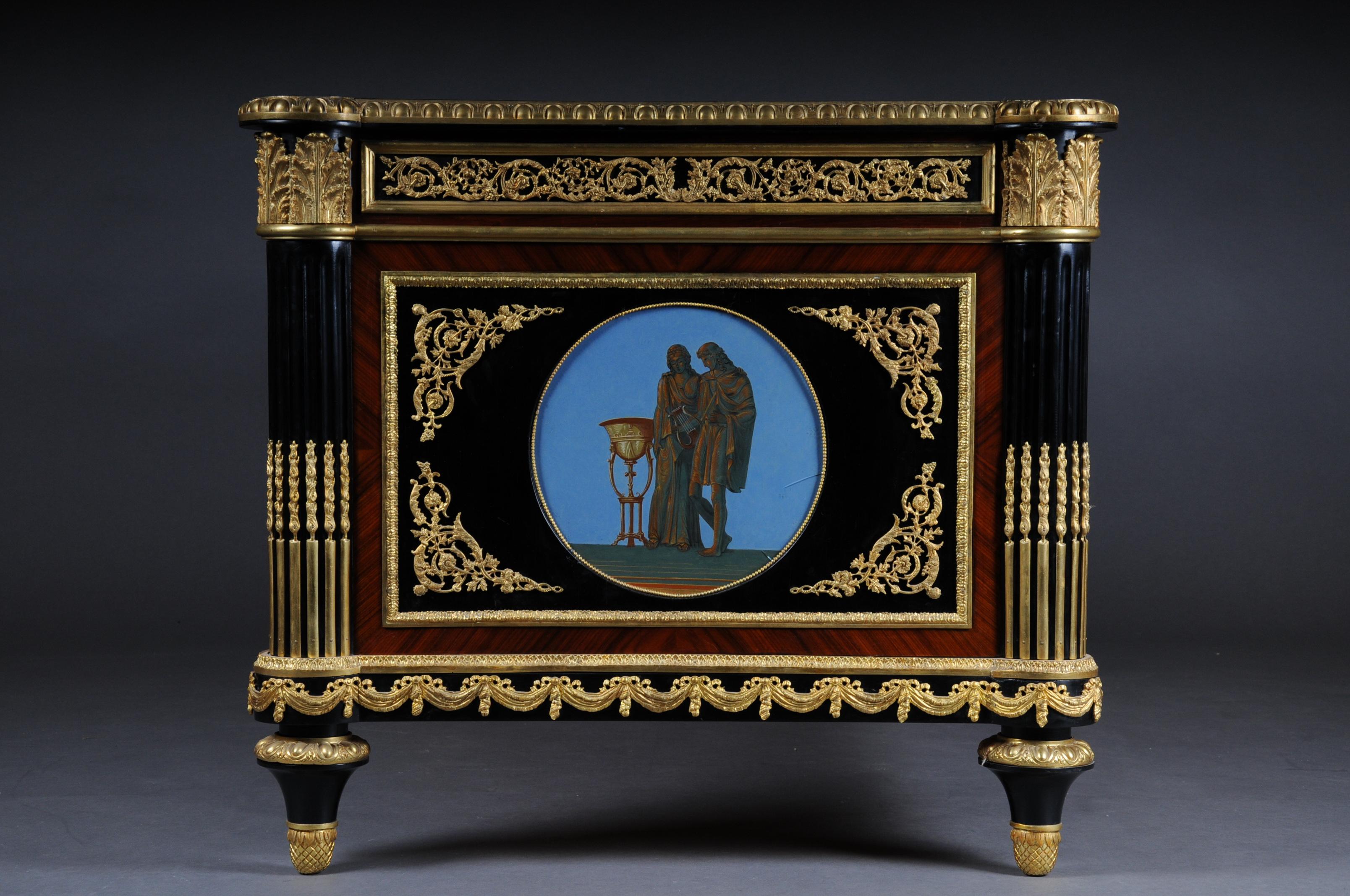 imperialer Bureau Plat / Schreibtisch im Stil von Louis XVI des 20 6
