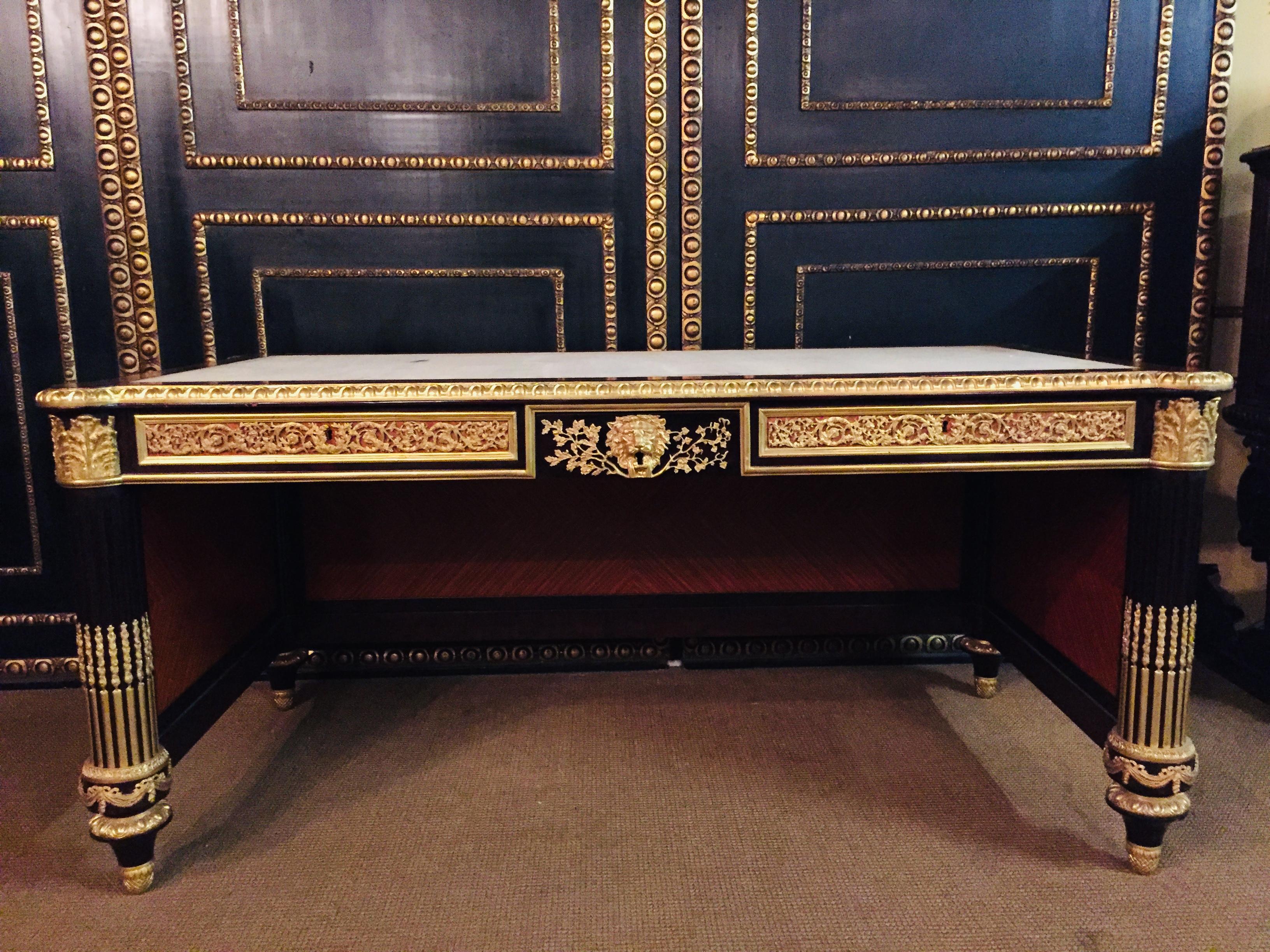 Imperial Bureau Plat / Schreibtisch des 20. Jahrhunderts im Stil von Louis XVI im Angebot 4