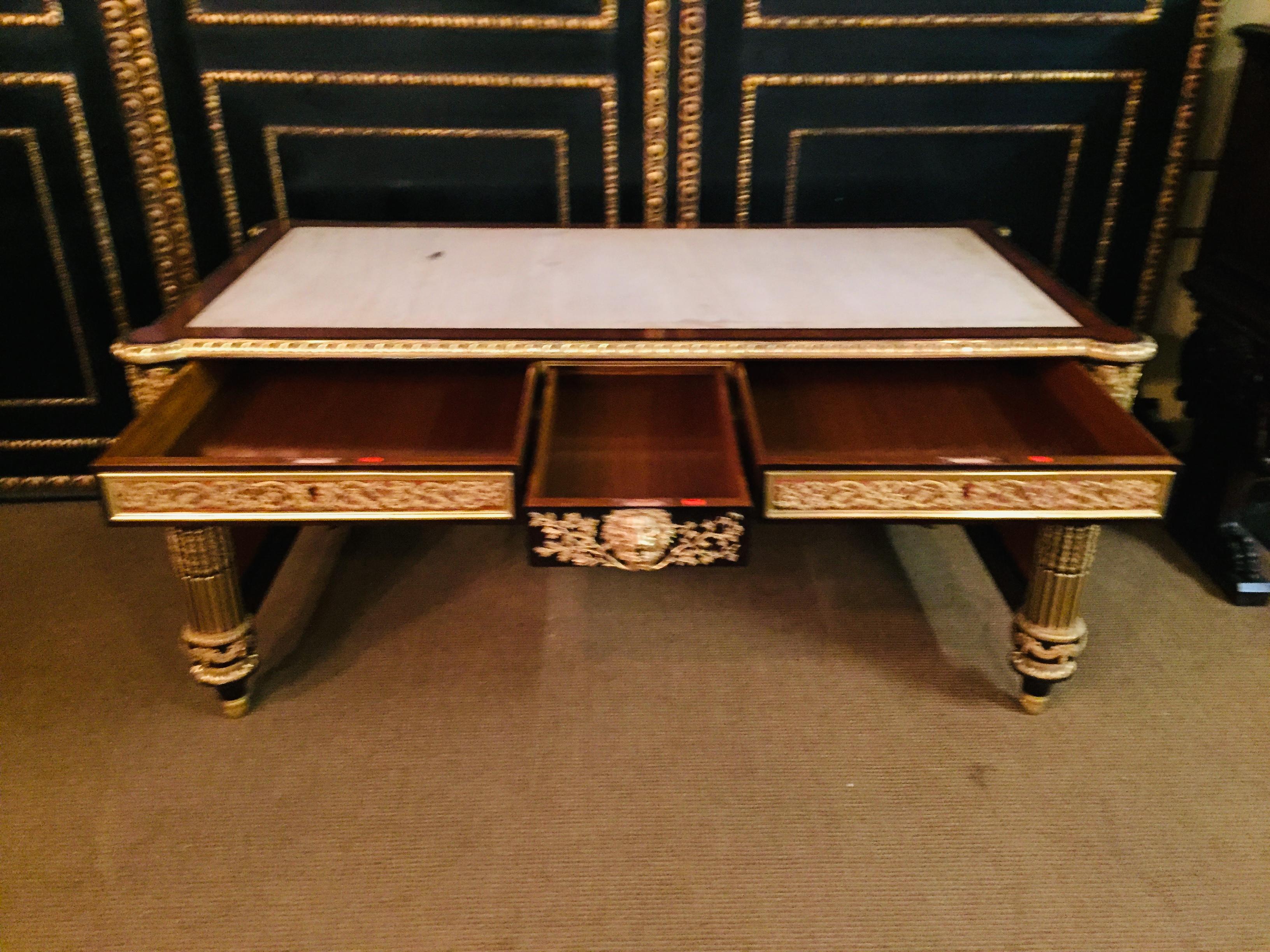 20th Century imperial Bureau Plat / Writing Table in the Style of Louis XVI 6