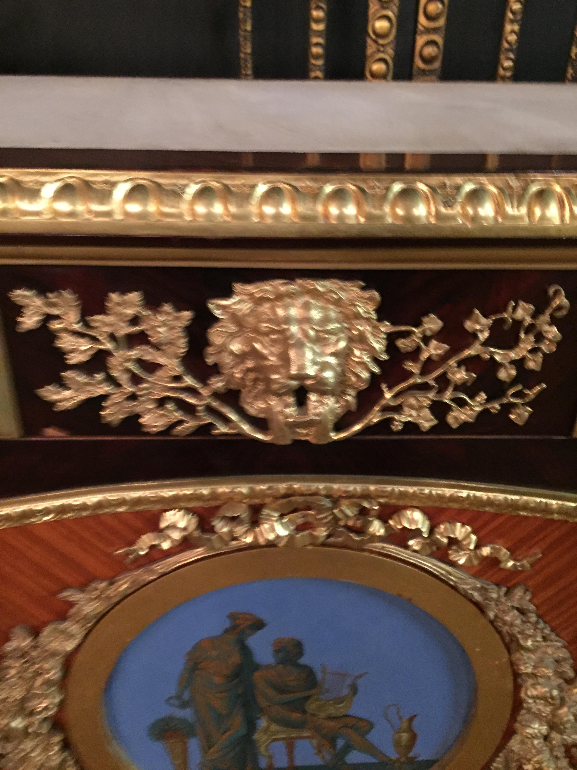 Table de bureau/table à écrire impériale du 20e siècle en style Louis XVI en vente 11
