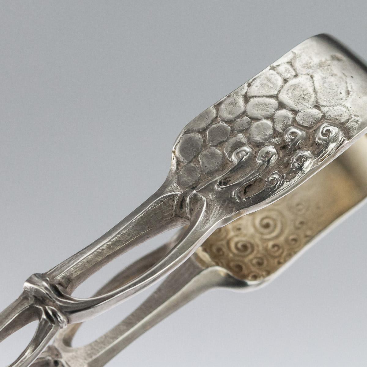20th Century Imperial Russian Faberge Silver Tea Cutlery Set, Sokolov circa 1900 16