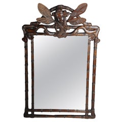 20ème siècle Impressionnant miroir mural Art Noveau français
