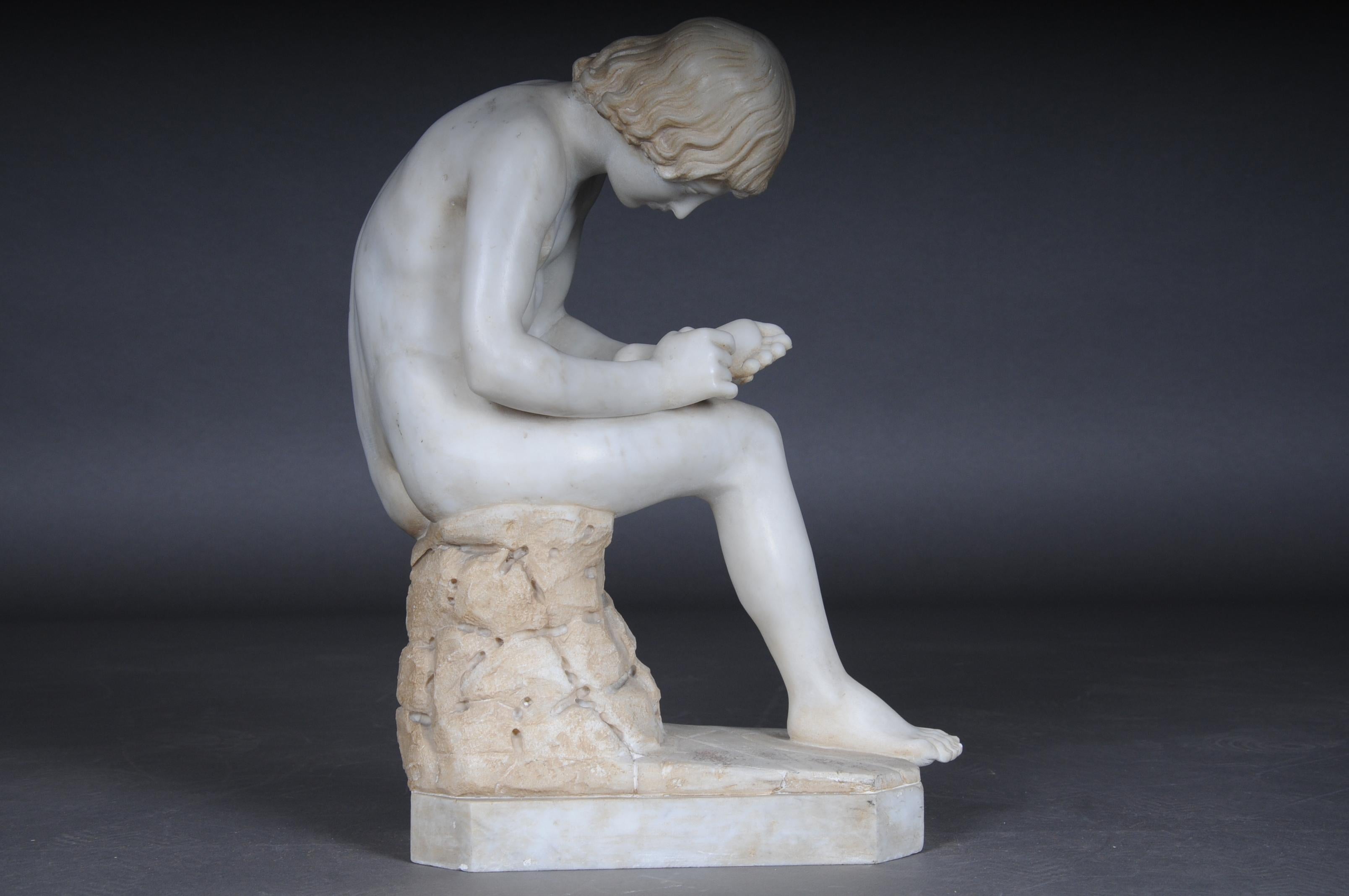 Italian 20th Century Impressive Marble Sculpture 