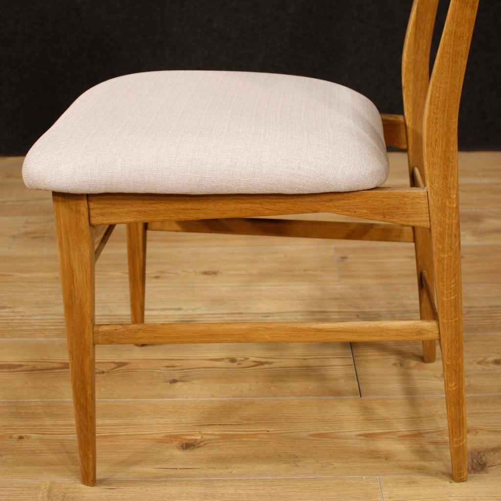 4 italienische Designstühle aus grauem Stoff des 20. Jahrhunderts, 1950 1