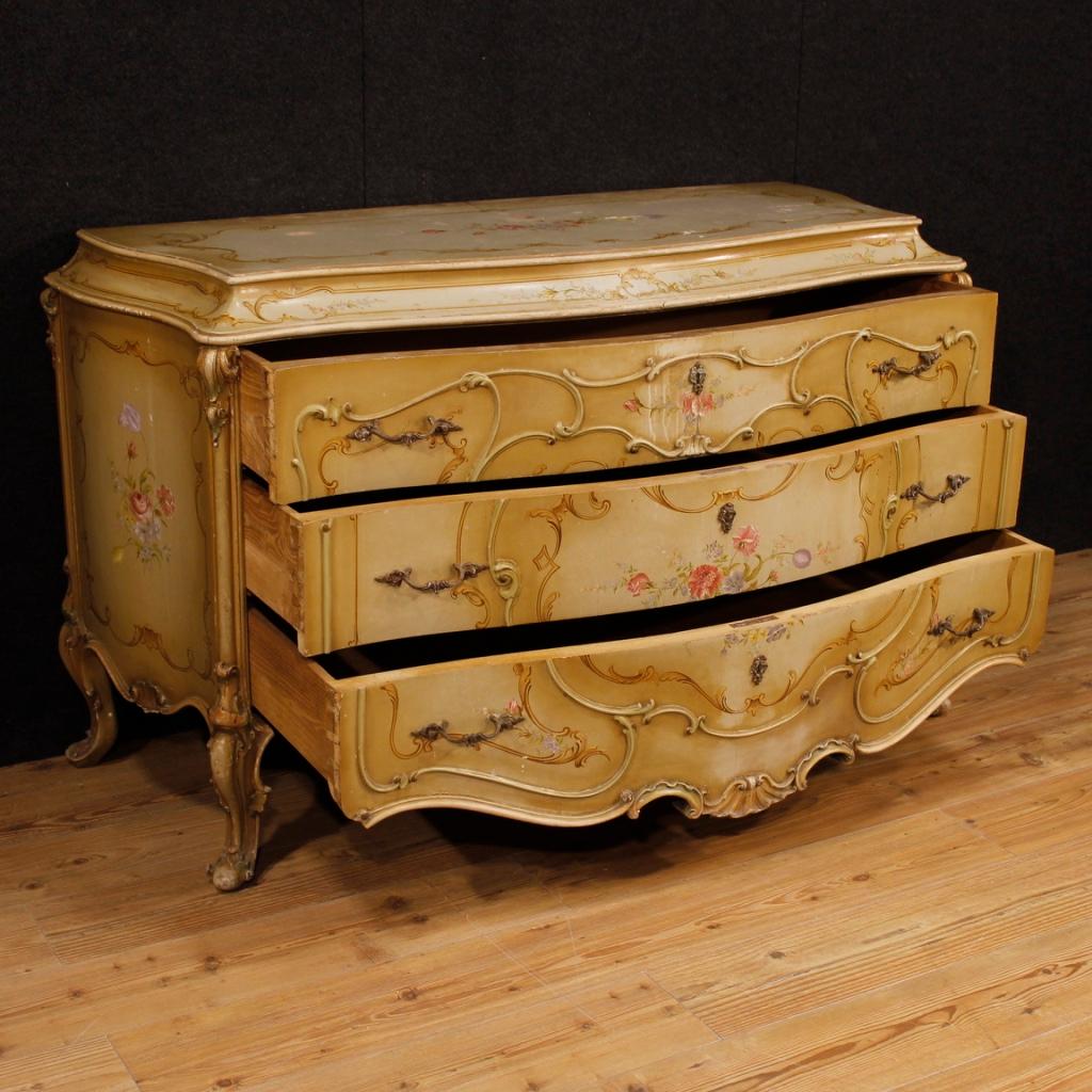 20th Century in Lacquered and Painted Wood Venetian Dresser, 1950 5