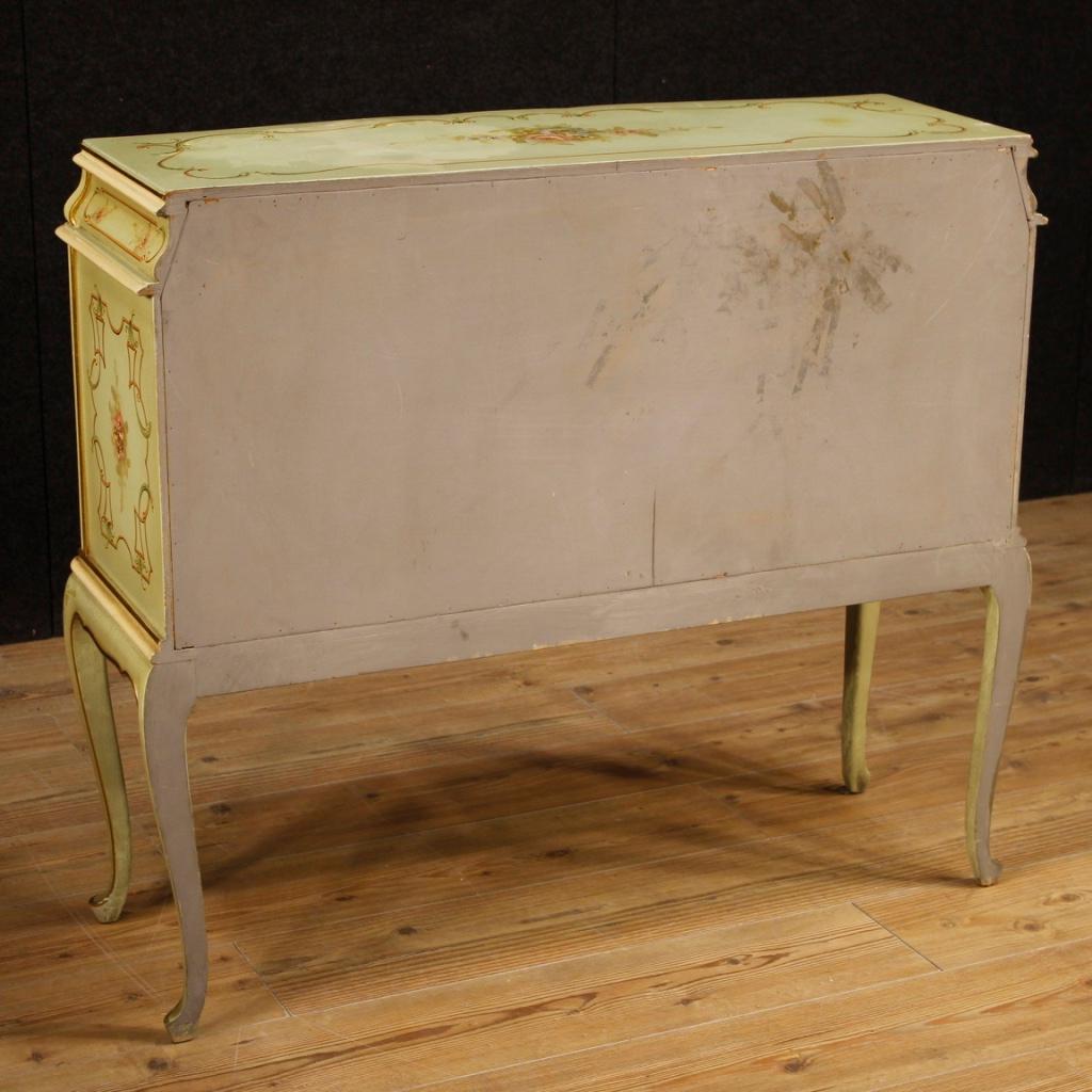 20th Century Lacquered, Gilded And Painted Wood Venetian Sideboard, 1960 2