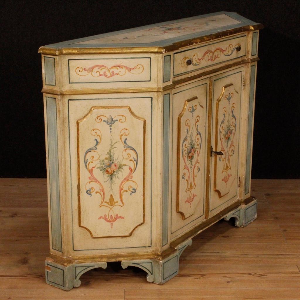 20th Century Painted and Gilded Wood Venetian Sideboard, 1970 3