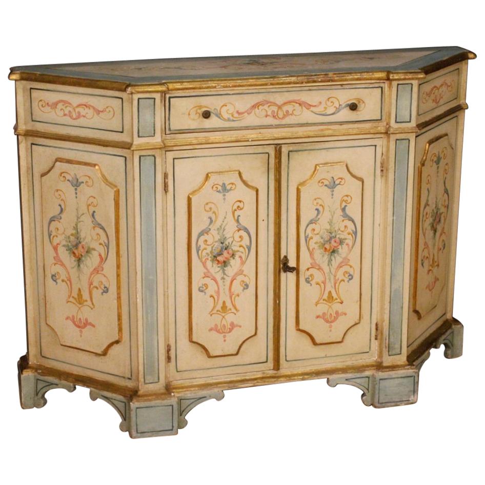 20th Century Painted and Gilded Wood Venetian Sideboard, 1970
