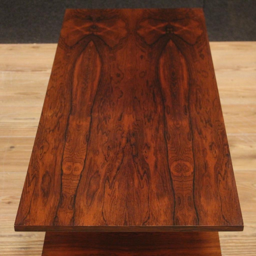 20th Century in Palisander and Mahogany Wood Italian Design Coffee Table, 1960s For Sale 1