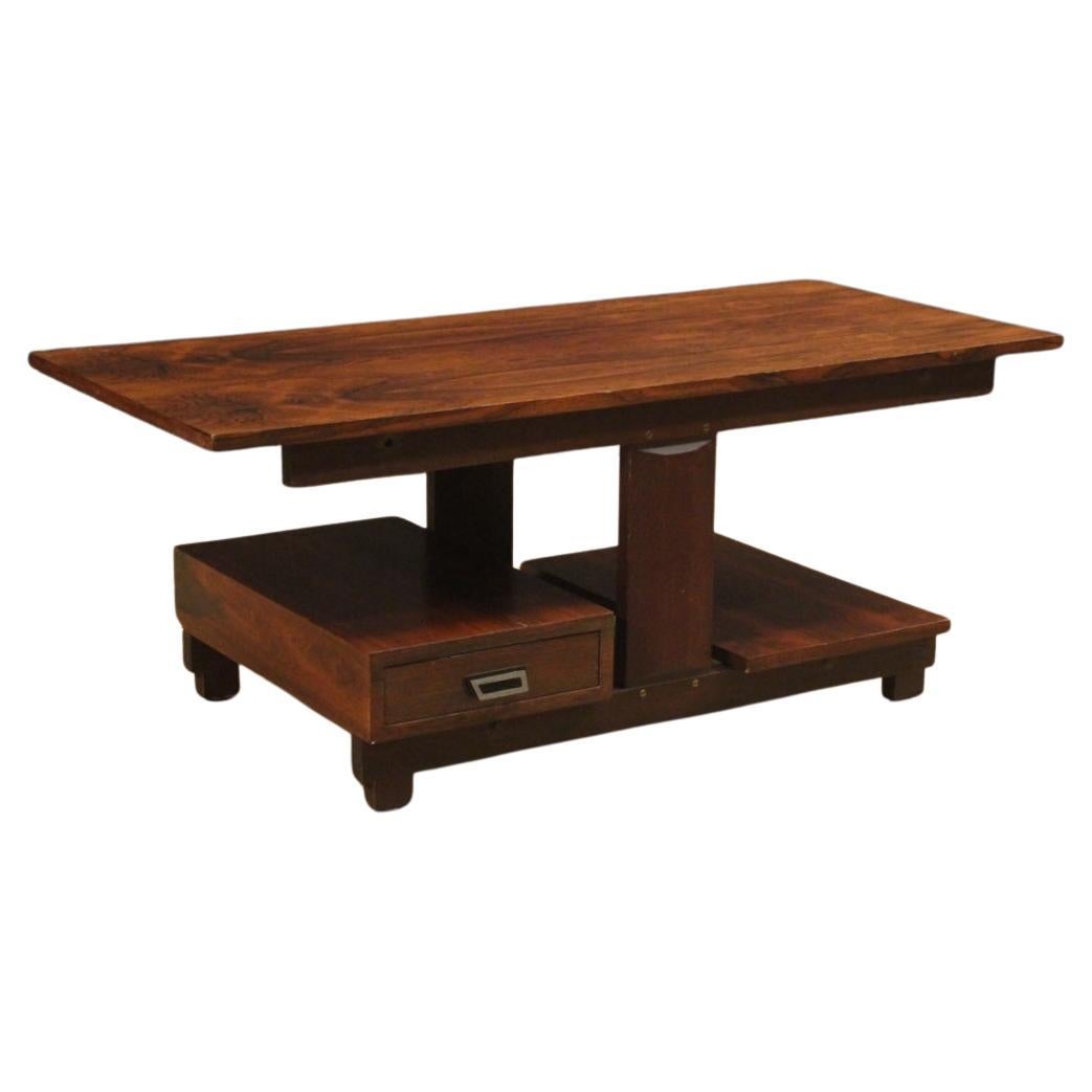 20th Century in Palisander and Mahogany Wood Italian Design Coffee Table, 1960s For Sale