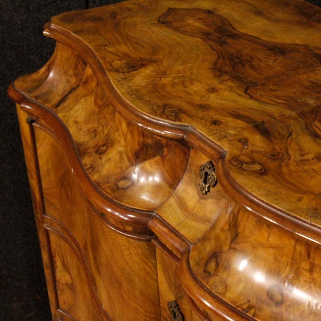 20th Century Walnut, Burl and Beech Venetian Sideboard, 1960 2